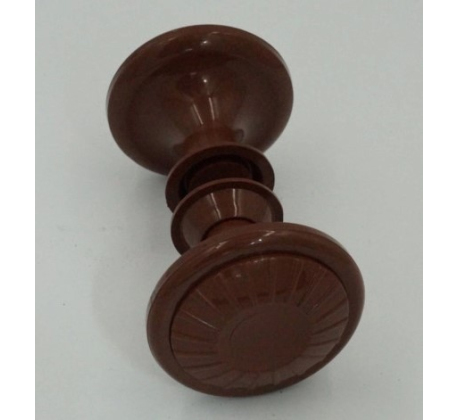 Ручка кнопка (пластик, коричневый) РК-1 Ромашка Аллюр 26925801 03531 фото 1
